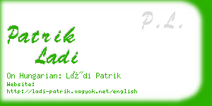 patrik ladi business card